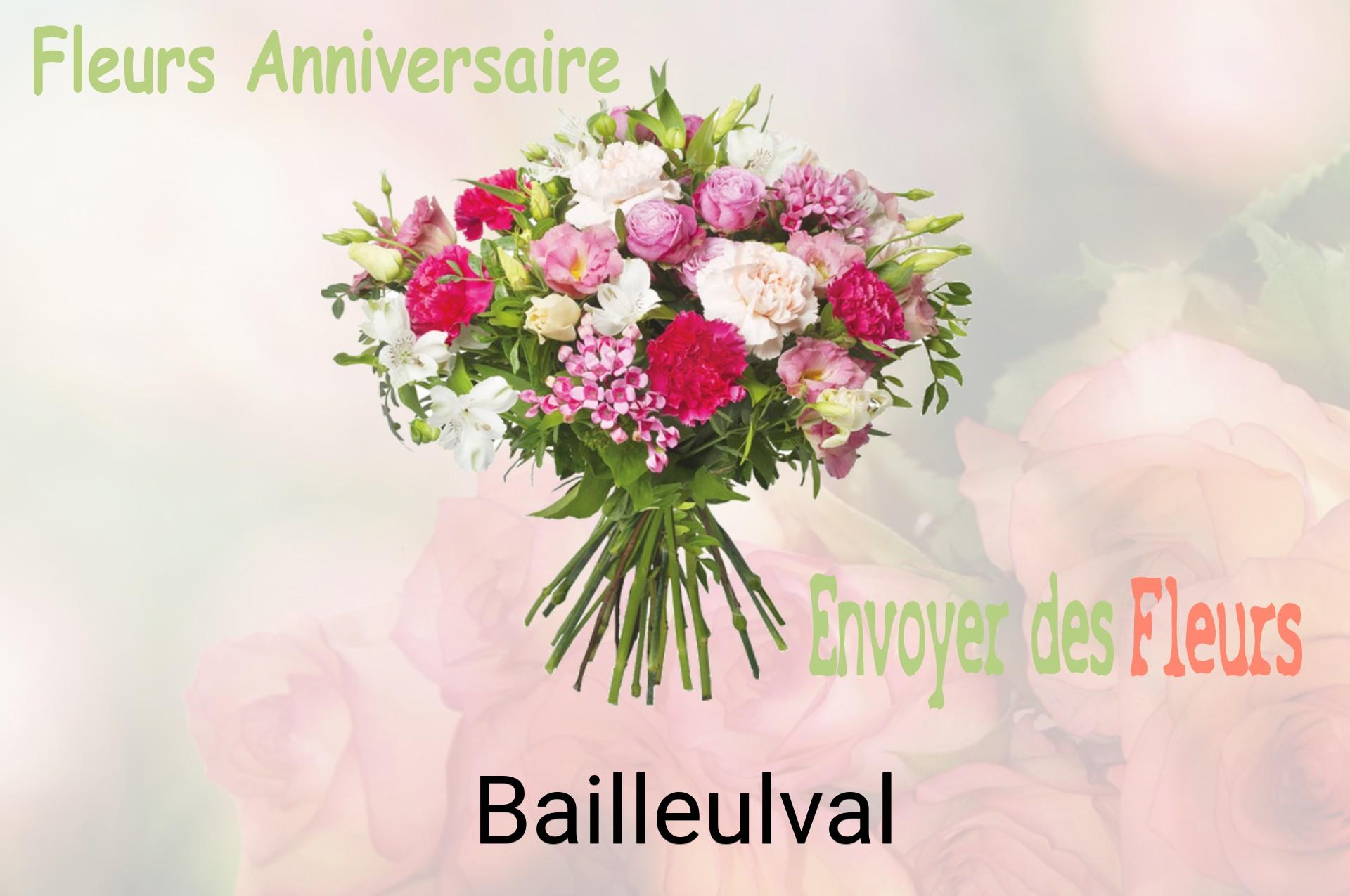 Bouquet de fleurs d’anniversaire livré à Bailleulval