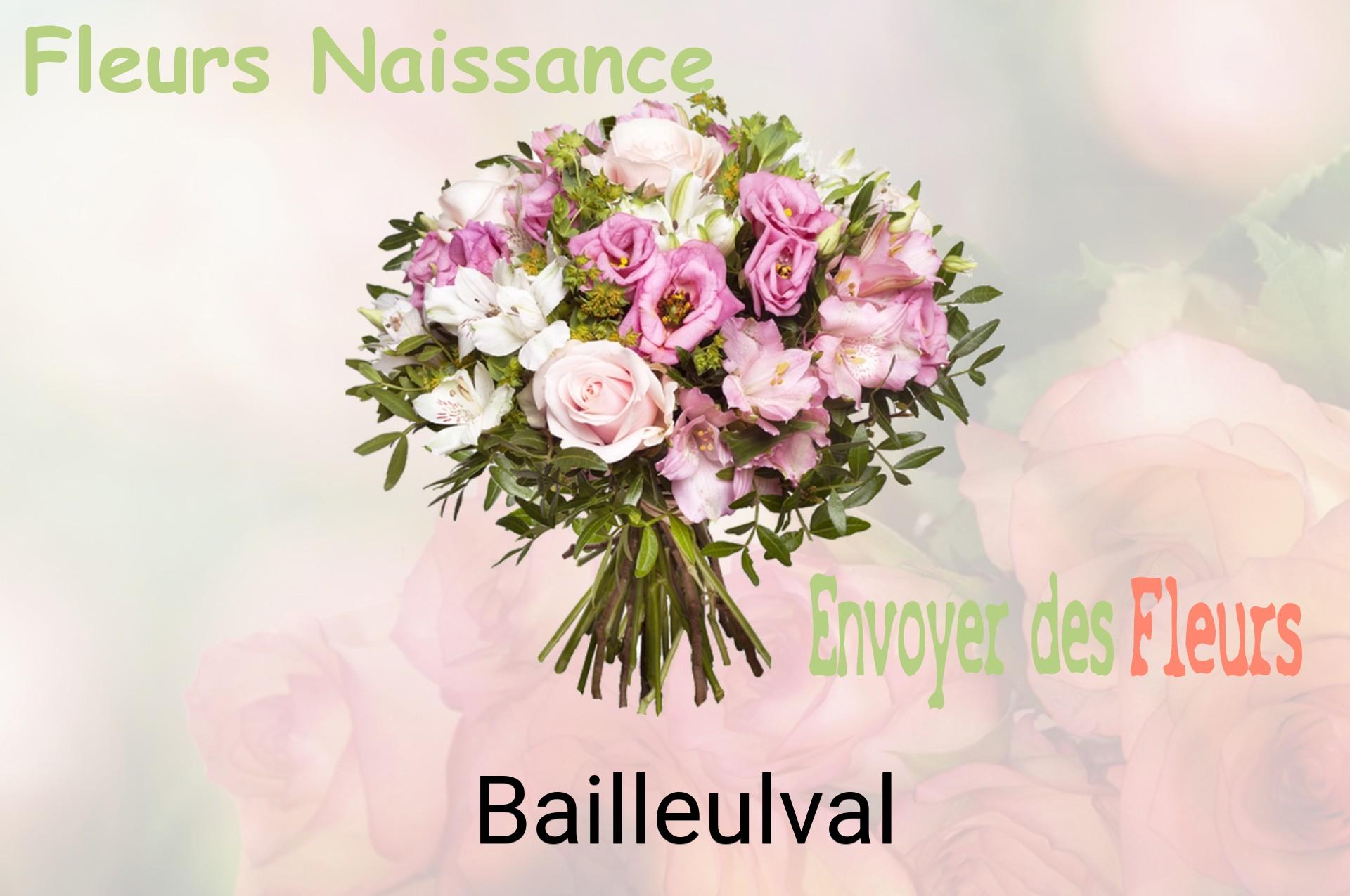 Bouquet de fleurs de naissance livré à Bailleulval
